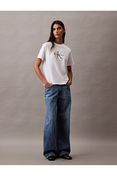 Calvin Klein Calvin Klein Women Brilliant White Hero Classic Mono Short Sleeve T-Shirt