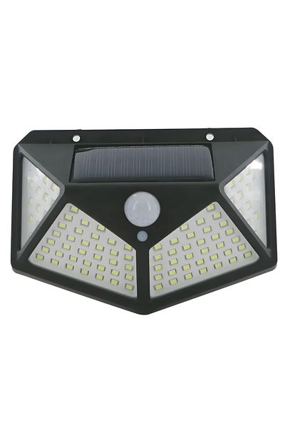 Generic 100 LED Smart Solar Wall Light: Illuminate Your Outdoor Space with Smart Motion Sensor Technology!
