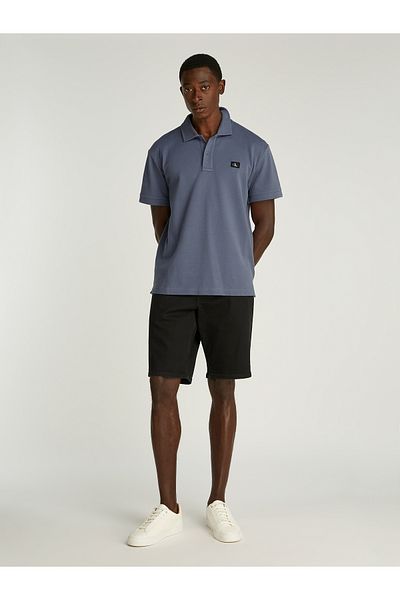 Calvin Klein Calvin Klein Men Grisaille Woven Label Short Sleeve Polo T-Shirt