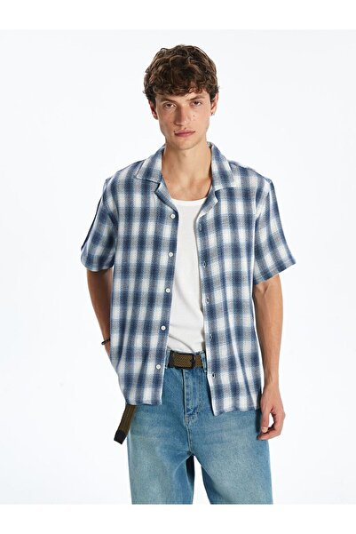 LC Waikiki قمصان رجالية منقوشة بأكمام قصيرة ومريحة من XSIDE