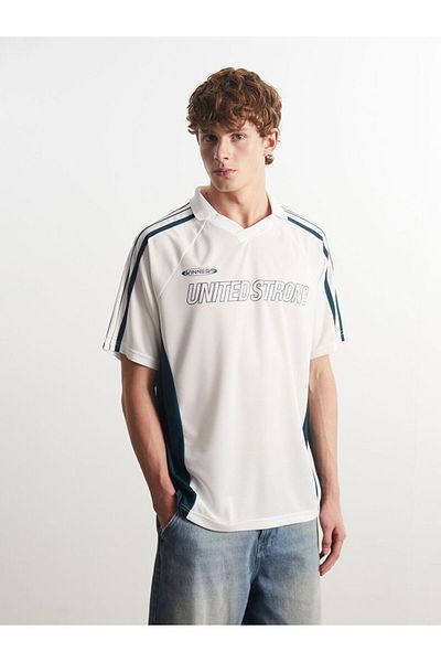 LC Waikiki Ανδρικό μπλουζάκι XSIDE Polo με στάμπα