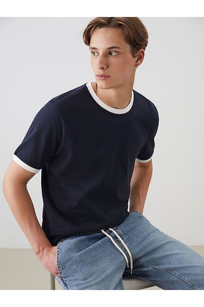 LC Waikiki Ανδρικό T-Shirt XSIDE Crew Neck χτενισμένο βαμβακερό