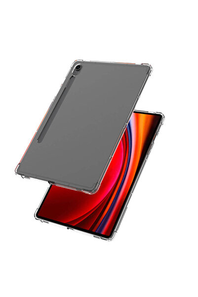 BUTAM BİLİŞİM Galaxy Tab S9 Fe Case Tablet Nitro Anti Shock Silicone Cover - Colorless