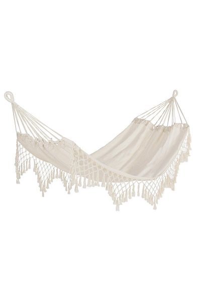 Bizzotto Suspended Cotton Hammock Cream Kauana 200 cm x 100 cm