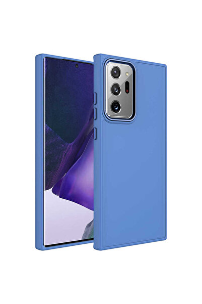 BUTAM BİLİŞİM جراب سيليكون لونا متوافق مع هاتف Galaxy Note 20 Ultra مع إطار م...