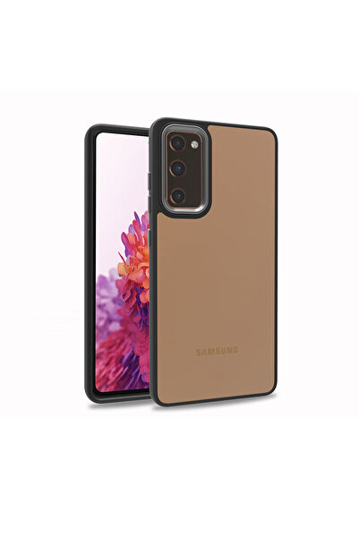 BUTAM BİLİŞİM حافظة فلورا متوافقة مع هاتف جالاكسي S20 FE - أسود