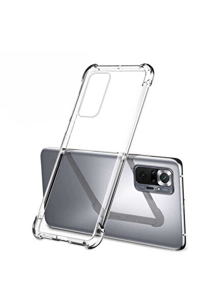 BUTAM BİLİŞİM جراب ريدمي نوت 10 برو نيترو سيليكون مضاد للصدمات - عديم اللون