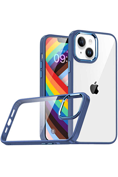 BUTAM BİLİŞİM حافظة فلورا متوافقة مع آيفون 14 - أزرق سييرا