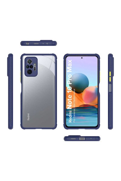 BUTAM BİLİŞİM Redmi Note 10 Pro Case Kaff Cover - Navy Blue