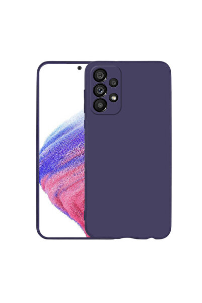 BUTAM BİLİŞİM حافظة جالاكسي A33 5G غطاء سيليكون بريميير - أزرق داكن