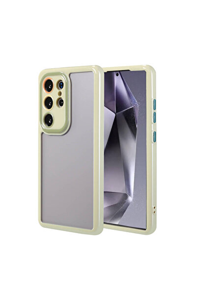BUTAM BİLİŞİM حافظة هاتف Galaxy S24 Ultra مع حماية للكاميرا وتصميم ملون للحوا...