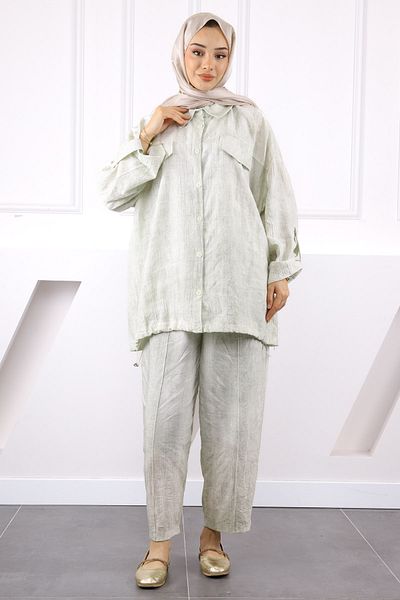 İmajButik Mint Tunic Trouser Suit