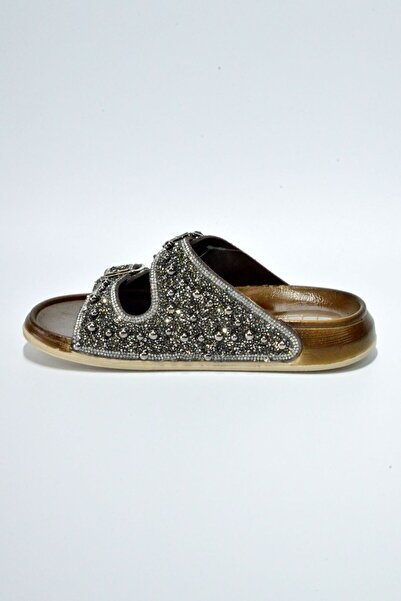 AkınalBella AKINALBELLA Papuci cu bandă dublă cu împodobire cu știfturi 3769.Z.0006