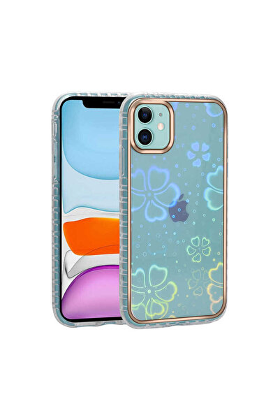 BUTAM BİLİŞİM حافظة شفافة لامعة متوافقة مع هاتف iPhone 11 - NO5