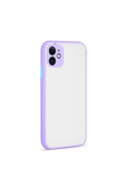 BUTAM BİLİŞİM حافظة Hux متوافقة مع هاتف iPhone 12 Mini - أرجواني