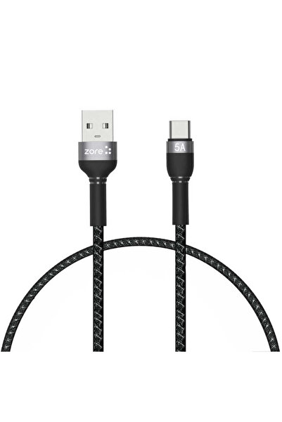 Kılıfist Black Shira Series Type-C USB Cable 30 Cm-Klfs