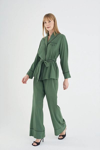Sevim Sevi̇m 21199 Embroidered Pants Suit 25Y