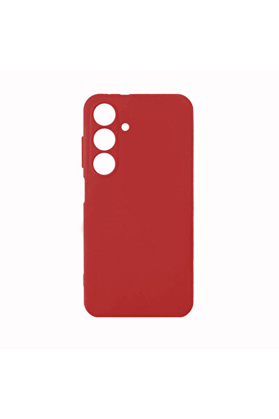 BUTAM BİLİŞİM جالاكسي S24 متوافق مع سيليكون بيبيه - أحمر