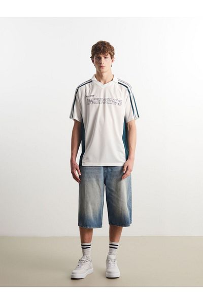 LC Waikiki Ανδρικό μπλουζάκι XSIDE Polo με στάμπα