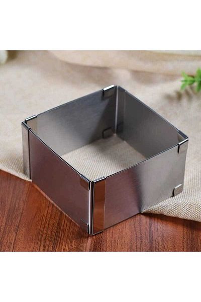 PastaLife Adjustable Cake Mold Square-Rectangular 10H*15-30 cm
