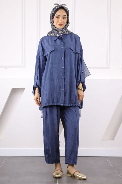 İmajButik Σετ παντελόνι Indigo Tunic