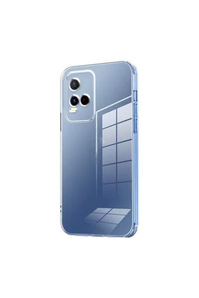 BUTAM BİLİŞİM غطاء حماية سوبر سيليكون لهاتف Vivo Y21S - عديم اللون