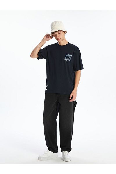 LC Waikiki Xside Crew Neck Printed Combed Cotton Men's T-Shirt