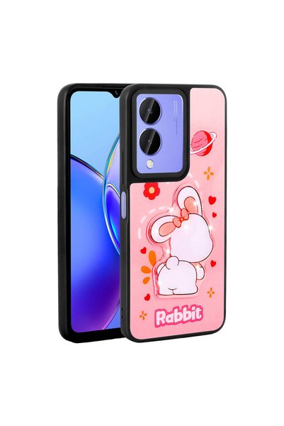 Kılıfist حافظة Vivo Y17S غطاء سيليكون KLFS Amas مع أشكال أيقونية منقوشة لامعة...