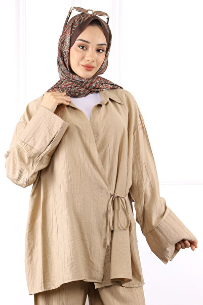 İmajButik Σετ παντελονιού Mink Kimono Modal