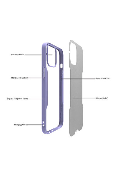 BUTAM BİLİŞİM iPhone 12 Mini Compatible Parfait Case-Blue