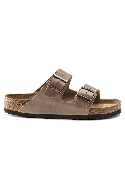 Birkenstock Μαλακός πάτος Arizona από λαδωμένο δέρμα σε καφέ ταμπά στενή γραμ...