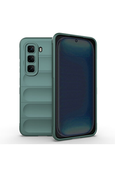 BUTAM BİLİŞİM حافظة Infinix Hot 50 4G غطاء سيليكون عرقي مع تصميم سطح خلفي مرن...