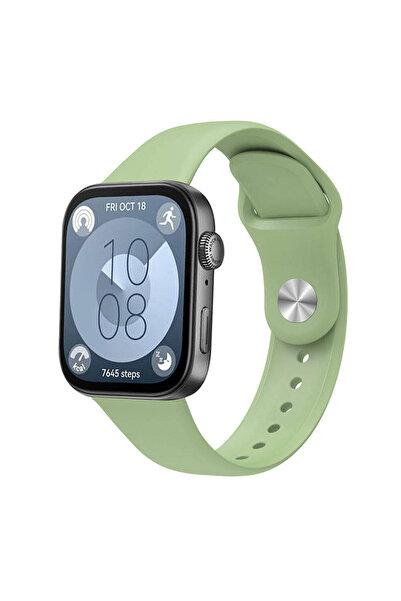 BUTAM BİLİŞİM هواوي واتش فيت 3 KRD-11 سوار سيليكون 22 ملم - أخضر