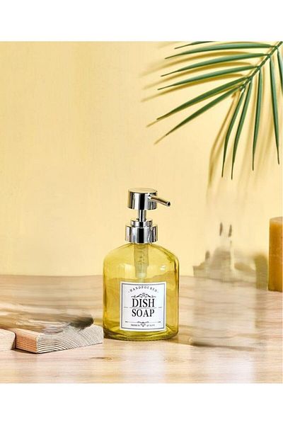 EbruliHomeArt Mia Orange Liquid Soap Dispenser