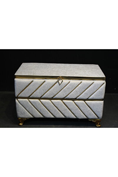 HUZUR ÇEYİZ Balık Sırtı Model Büyük Boy Çeyiz Sandığı