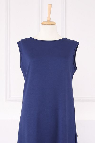 İmajButik Αμάνικο εσώρουχο μπλε Navy Crew Neck