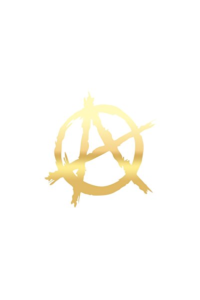 Reysa Tasarım Anarchy Icon Car Sticker 17X17 cm Gold