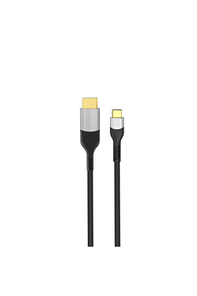 Kılıfist Gray Qg08 8K 60 Hz Image Quality Type-C to Display Port Cable 1.8M-Klfs