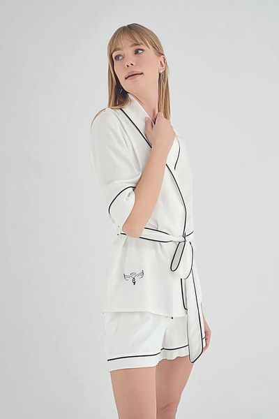 Sevim SEVİM 21202 SET PANTALONI CORT CU BORDURI 25A
