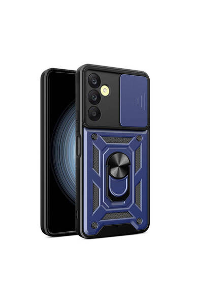 BUTAM BİLİŞİM حافظة لهاتف جالاكسي A25 مع حامل مغناطيسي وغطاء فيجا منزلق لحماي...