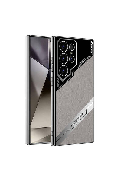 BUTAM BİLİŞİM حافظة لهاتف Galaxy S24 Ultra مع حماية للكاميرا، تصميم من الجلد ...