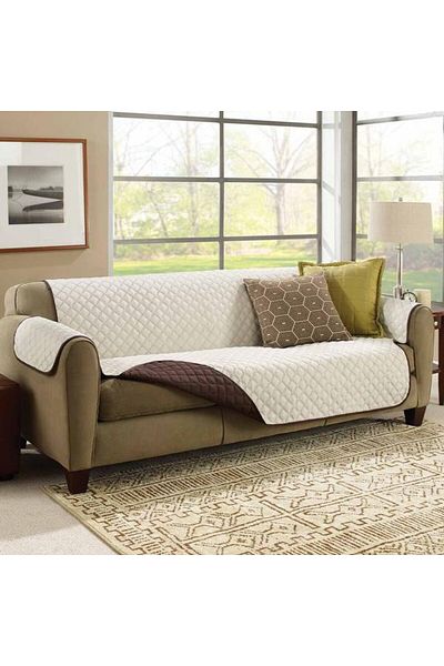 OEM Protective Textile Cover for 2-Seater Sofa, Double Sided, Reversible