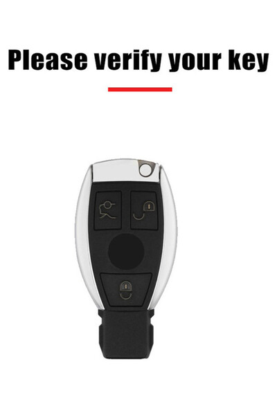 OEM Carcasă cheie neagră pentru 3 butoane Mercedes CLA GLC GLA GLK W203 W210 W211 W204 W176 A B C R Class