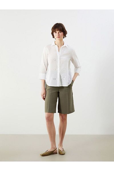 LC Waikiki Γυναικείο πουκάμισο LCWAIKIKI Classic Openwork Brode