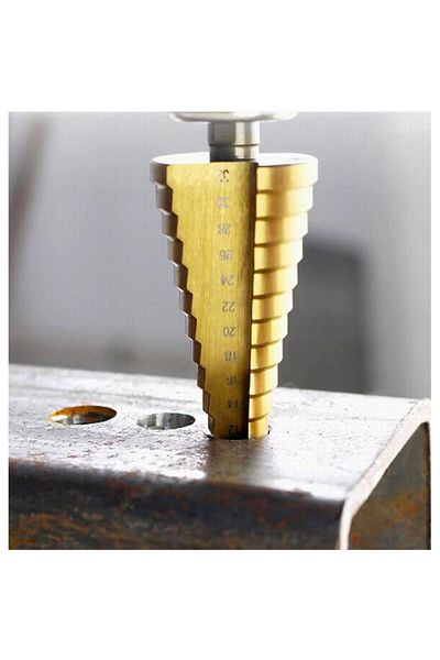 OEM Professional Set of 3 Stepped Cone Drill Bits � Versatile Sizes 4-32mm for Precise Work