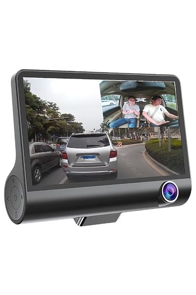OEM DVR cu cameră triplă 1920 x 1080, S DEPOT, 25FPS Full HD, vedere nocturnă, unghi de vizualizare 170°, 3