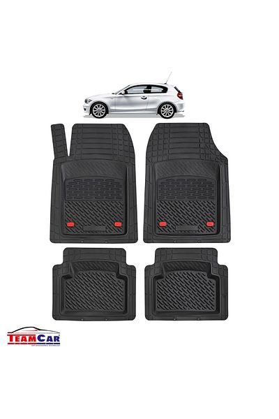 TEAMCAR ® Covorașe auto tip tavă compatibile cu BMW Seria 1 E81 Hatchback 3 Uși (2004–2011)