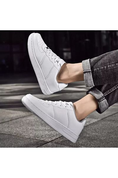dehaine Men's sneakers, casual, AIR, white, C09