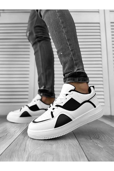dehaine Men's casual sneakers, white, R923
