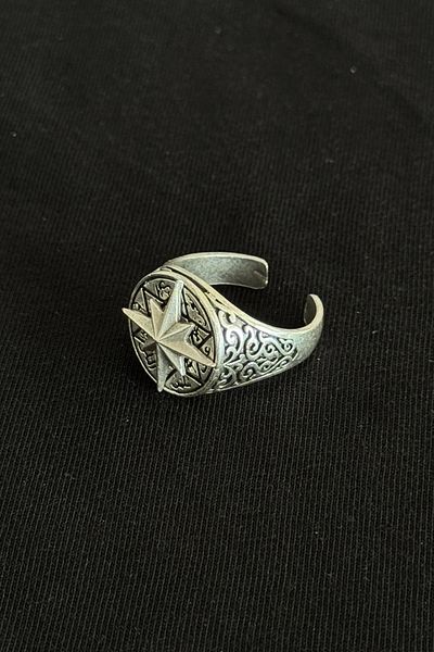 cheetah quality Compass Vip a Grade Tarnish Resistant Adjustable Men's Ring